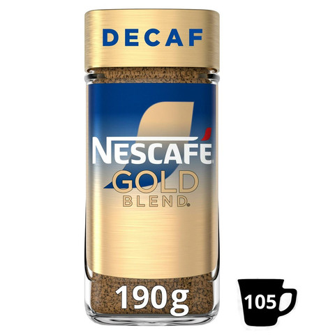 Nescafe Gold Blend Decaf Instant Coffee, 190g