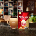 Nescafe Kitkat White Latte Coffee, 7 Sachets 140g, pack shot 4, available at teas.co.uk