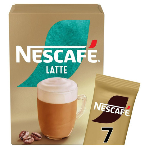 Nescafe Latte Instant Coffee, 7 Sachets