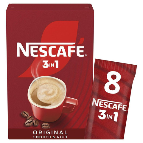 Nescafe Original 3 in 1 Instant Coffee 8x16g
