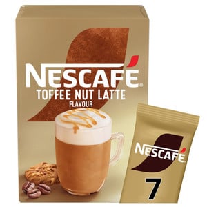 Nescafe Toffee Nut Latte Instant Coffee, 7 Sachets