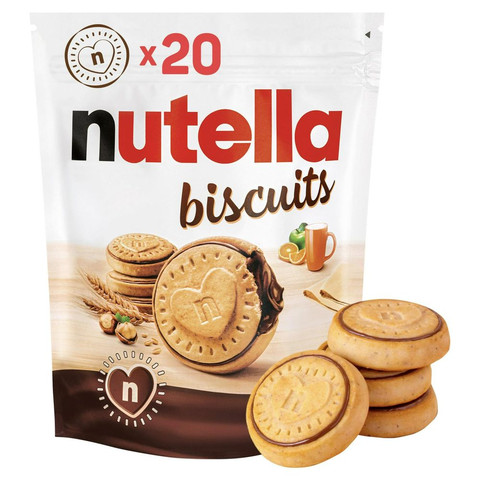Nutella 20 Pieces - Crunchy Biscuits filled with Nutella, 276g
