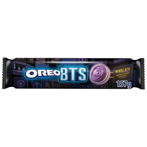 Oreo BTS Brown Sugar Pancake Cocoa Sandwich Biscuit Pack, 157g
