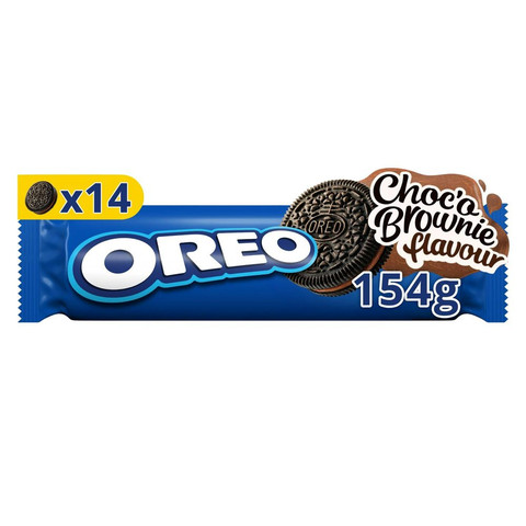 Oreo Chocolate Brownie Sandwich Biscuits, 154g