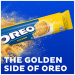 Oreo Golden Cookie Sandwich Biscuits, 154g, pack shot 4, available at teas.co.uk