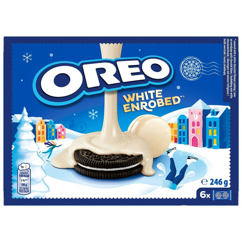 Oreo White Chocolate Covered Sandwich Biscuits, 246g