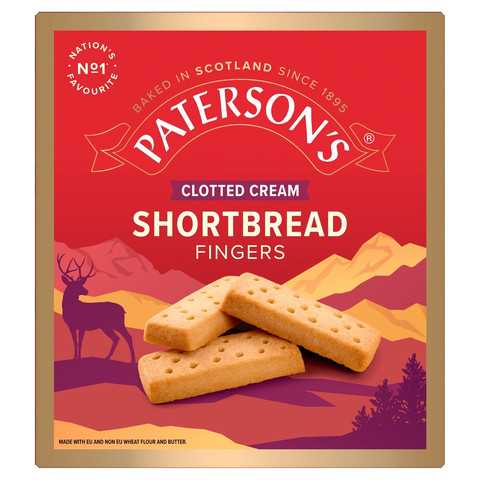 Paterson's Clotted Cream Shortbread Fingers, 300g