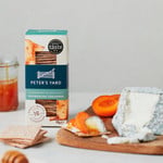 Peter's Yard Rosemary & Sea Salt Sourdough Crackers, 90g, pack shot 3, available at teas.co.uk
