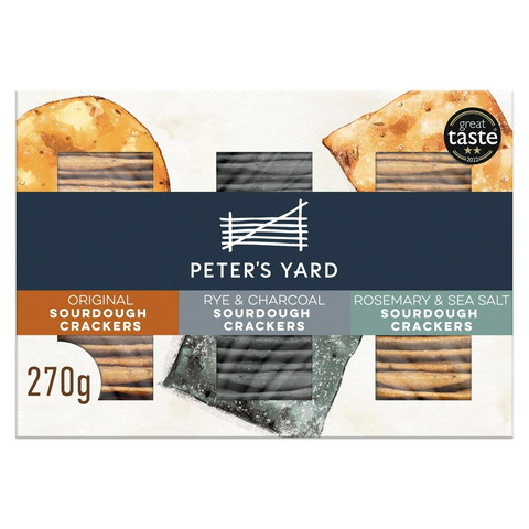 Peter's Yard Sourdough Crackers Selection Box, 270g
