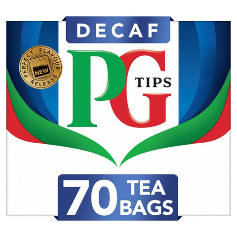 PG Tips Decaf Black Decaffeinated, 70 Tea Bags