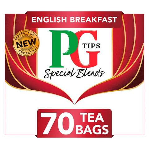PG Tips English Breakfast Special Blends Speciality Black, 70 Tea Bags