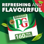 PG Tips Original, 160 Tea Bags 464g, pack shot 3, available at teas.co.uk