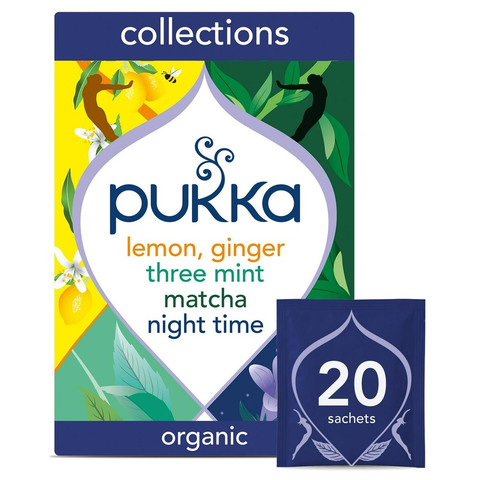 Pukka Organic Herbal Tea Collection, Four Different Flavours, 20 Tea Bags