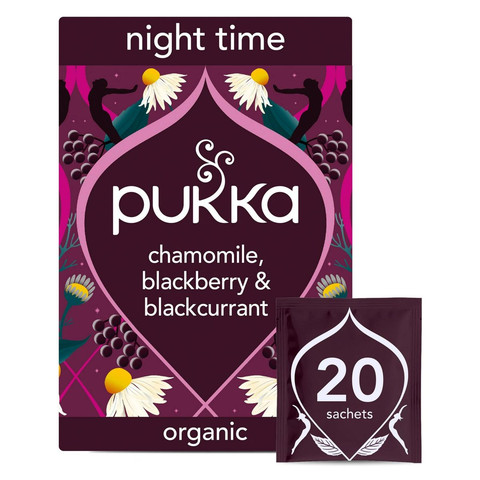 Pukka Organic Night Time Berry Herbal Tea With Chamomile 20 Sleep, 32g