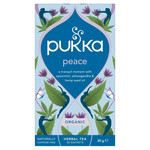 Pukka Organic Peace Tea With Chamomile Home Compostable Herbal, 20 Tea Bags, pack shot 4, available at teas.co.uk
