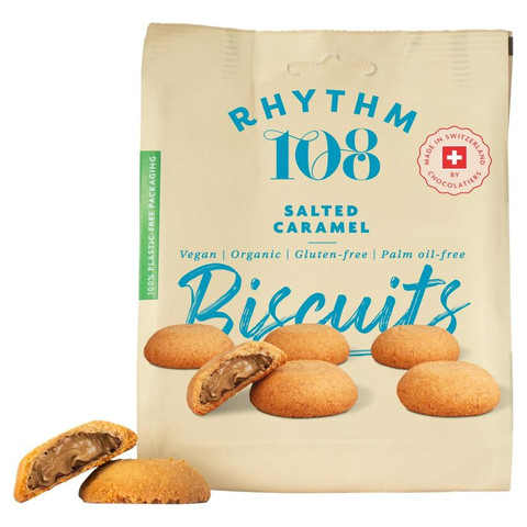 Rhythm108 Chocolate & Salted Caramel Biscuits, 135g