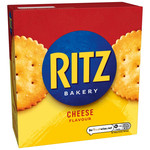 Ritz Cheese Flavoured Crackers Box, 140g, pack shot 3, available at teas.co.uk
