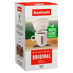Rombouts Original Compostable One Cup Filter Coffees, 10 Filters 70g, pack shot 2, available at teas.co.uk
