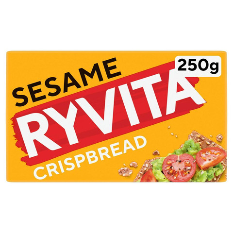 Ryvita Crispbread Sesame Crackers, 250g