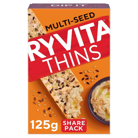 Ryvita Thins Multi Seed Flatbread Crackers, 125g
