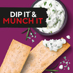 Ryvita Thins Rosemary & Sea Salt Flatbread Crackers, 125g, pack shot 2, available at teas.co.uk
