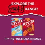Ryvita Thins Snack It Sour Cream & Chive Flatbread Snacks, 125g, pack shot 5, available at teas.co.uk