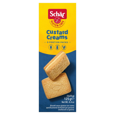 Schar Gluten Free Custard Creams, 5 x 25g