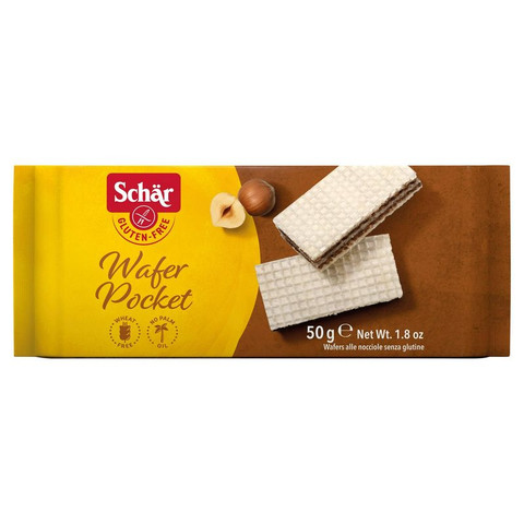Schar Gluten-Free Wafer Pocket - Hazelnut Cream, 50g