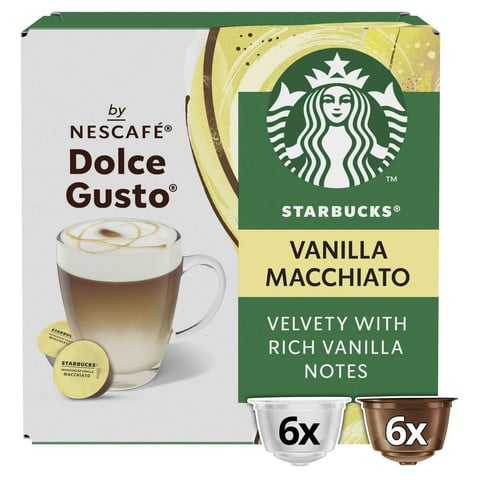 Starbucks by Nescafé Dolce Gusto 12 x Madagascar Vanilla Macchiato Coffee (6 Servings)