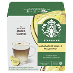 Starbucks by Nescafé Dolce Gusto 12 x Madagascar Vanilla Macchiato Coffee (6 Servings), pack shot 2, available at teas.co.uk