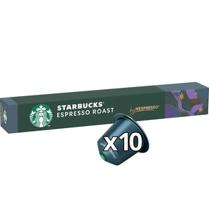 Starbucks by Nespresso Dark Espresso Roast Coffee, 10 Capsules 55g
