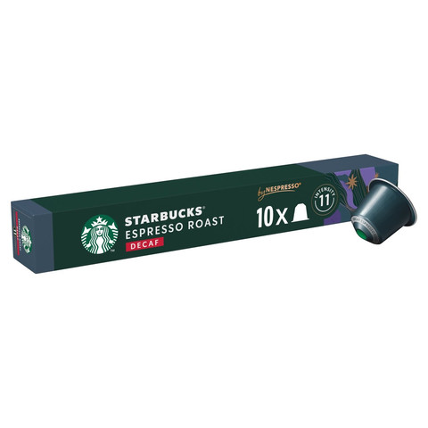 Starbucks by Nespresso Decaf Espresso Coffee, 10 Pods