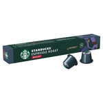 Starbucks by Nespresso Decaf Espresso Coffee, 10 Pods, pack shot 3, available at teas.co.uk