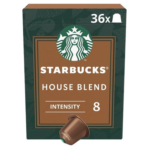 Starbucks By Nespresso House Blend Coffee, 36 Pods 187.2g