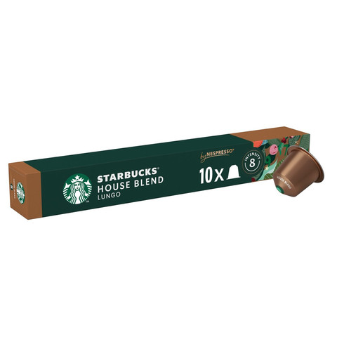 Starbucks by Nespresso House Blend Lungo Coffee, 10 Pods