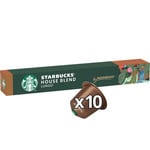 Starbucks by Nespresso House Blend Lungo Coffee, 10 Pods, pack shot 2, available at teas.co.uk