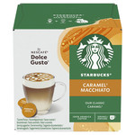 Starbucks Caramel Macchiato By Nescafe Dolce Gusto, Coffee (6 Servings), 12 Pods, pack shot 2, available at teas.co.uk