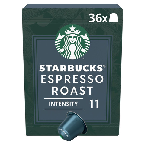 Starbucks Espresso Roast by NESPRESSO Coffee, Dark Roast, Box of 36, 198g