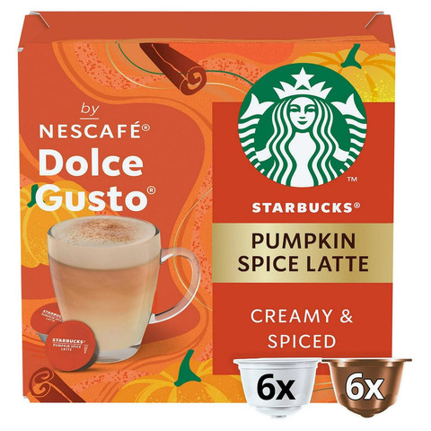 Starbucks Nescafe Dolce Gusto Pumpkin Spice Latte, 12 Capsules 129g