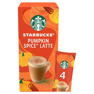 Starbucks Pumpkin Spice Latte Instant Coffee, Limited Edition, 4 x 24g