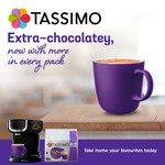 Tassimo Cadbury Hot Chocolate, 10 Pods, pack shot 2, available at teas.co.uk