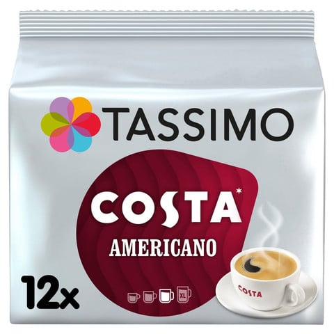 Tassimo Costa Americano Coffee, 12 Pods 108g