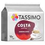 Tassimo Costa Americano Coffee, 12 Pods 108g, pack shot 3, available at teas.co.uk
