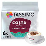 Tassimo Costa Cappuccino Coffee, 6 Pods, pack shot 3, available at teas.co.uk