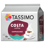 Tassimo Costa Cappuccino Coffee, 6 Pods, pack shot 4, available at teas.co.uk