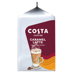 Tassimo Costa Caramel Latte Coffee, 6 Pods 173.4g, pack shot 3, available at teas.co.uk
