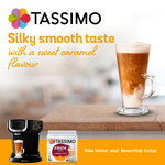 Tassimo Costa Caramel Latte Coffee, 6 Pods 173.4g, pack shot 5, available at teas.co.uk