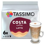 Tassimo Costa Latte Coffee, 6 Pods, pack shot 2, available at teas.co.uk