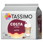 Tassimo Costa Latte Coffee, 6 Pods, pack shot 4, available at teas.co.uk