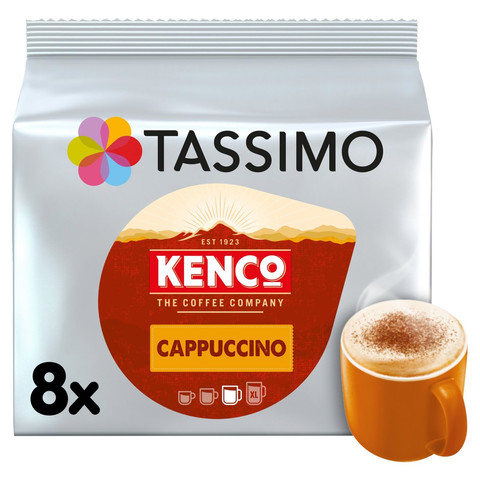 Tassimo Kenco Cappuccino Coffee, 8 Pods 260g